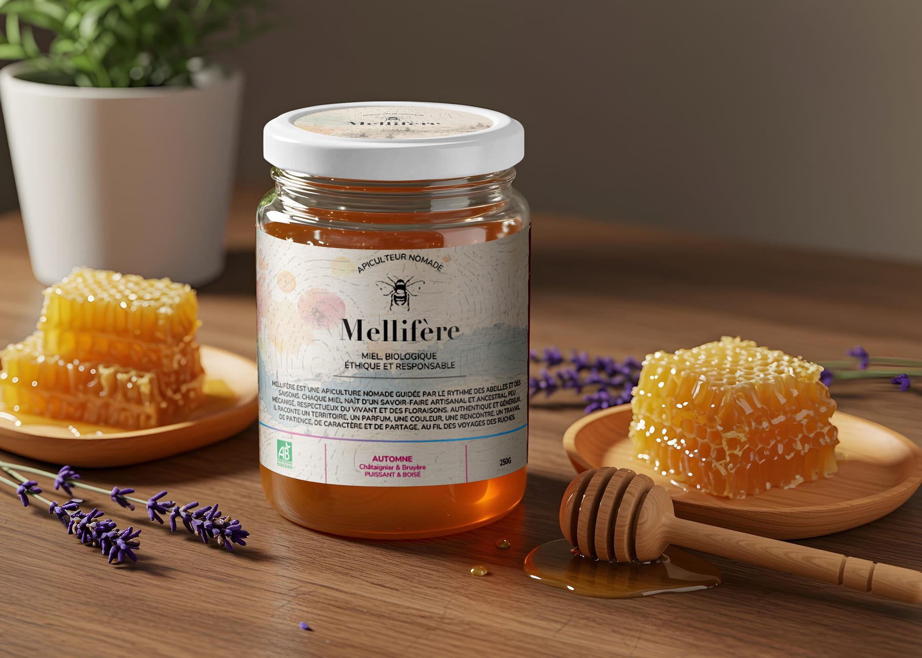 Pot de miel Mellifère — édition automne